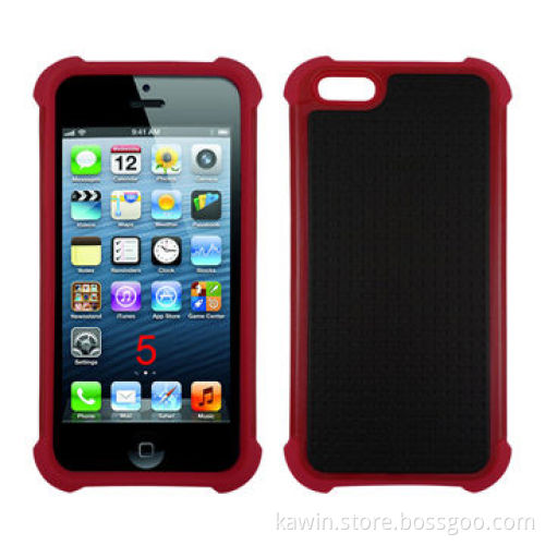 Triple Combo 3-in-1 TPU + PC + Silicone Cover for Apple iPhone 5G